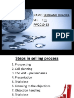 Sales & Distribution Project: Name: Subhanil Bhadra Sec: F1 FW2010-13