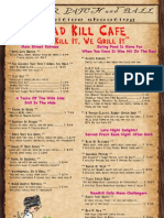 Road Kill Cafe Menu