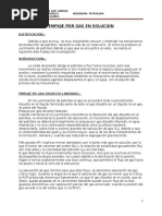 Empuje de Petroleo Por Gas en Solucion