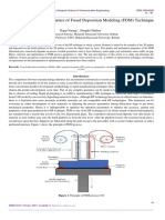 Analysis of Process Parameters of Fused Deposition Modeling (FDM) Technique