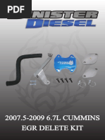 Sd-Egrd-6.7c-07 (6.7l 07-09' Cummins Egr Delete)