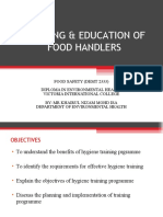 Training & Education of Food Handlers