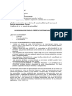 La Nacionalidad para El Derecho Internacional Privado