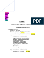 Evidence Case Digest List - 1