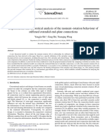 Experimental and Theorical Analysis of The Moment-Rotation Behavior of Stiffened Extended End-Plate Connections