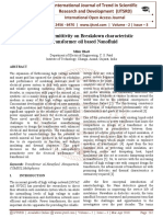 Effect of Permittivity On Breakdown Characteristic of Transformer Oil Based Nanofluid