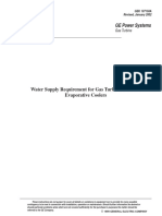 32.09 - Water Supply Requirement For Gas Turbine Inlet Air Evap Coolers - GEK107158