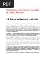 Diagnóstico e Intervención en Conductas de Riesgo y Adicciones