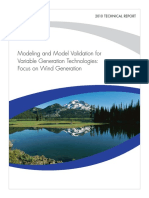 Moelling and Model Validation of Variable Energy Resource EPRI