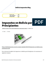 Impuestos en Bolivia