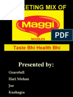 Marketing Mix Of: Taste Bhi Health Bhi