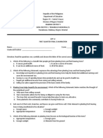 Grade Vi Epp Agri TQ, Tos, Answers Key