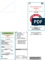 One Day National Level Workshop ON: "Recent Advancements in Iot"