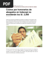 Costos Abogado Indecopi