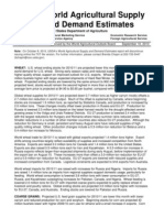 World Agricultural Supply and Demand Estimates: United States Department of Agriculture