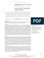 Restrictive or Liberal Red-Cell Transfusion For Cardiac Surgery