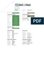 Total Car Check Report For Y48NYA