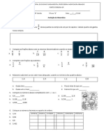 Avaliação de Matemática