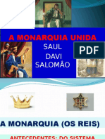 MONARQUIA I SAUL, DAVI E SALOMÃƒO