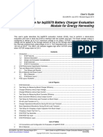 User's Guide For bq25570 Battery Charger Evaluation Module For Energy Harvesting