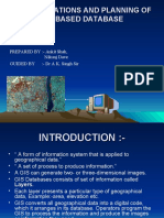 Gis App and Plannin of Gis Database