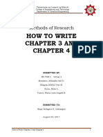 How To Write Chapter 3 & 4