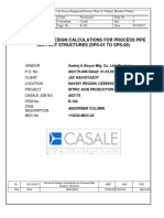 Process Pipe Support Structure Design Caln