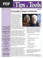 Personality Changes in Dementia: by Sonya Laputz Care Specialist