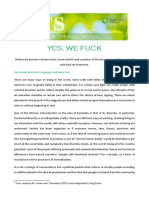 Yes We Fuck English Social Work Journal 208