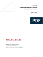 Three Kalingga Chants Perusal Score PDF