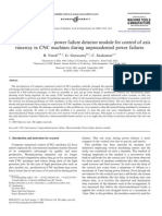 Design and Analysis of Power Failure Detector Module For Control of Axis Runaway in CNC Machines During Unprecedented Power Failures