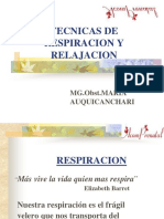 Fisiologia de La Respiración Y RELAJACION