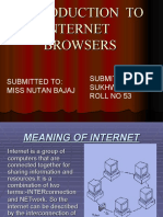 Introduction To Internet Browsers