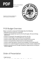 Mayor Chokwe Antar Lumumba's FY19 Budget Presentation