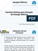 Geração Eletrica - Centrais Eolicas