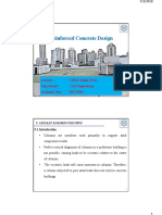 Reinforced Concrete Design: Lecturer: CHOU Soklin, Ph.D. Department: Civil Engineering Academic Year: 2017/2018