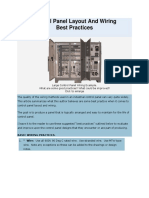 Control Panel Layout and Wiring Best Practices