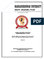 Mmu Solan Prospectus 2018 PDF