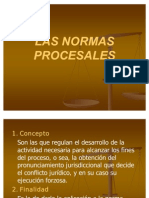 Las Normas Procesales