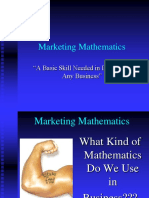 Marketing Mathematics