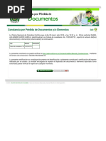 POLICIA NACIONAL - Constancia Pérdida de Documentos o Elementos PDF