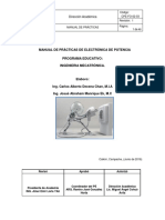 Manual de Prácticas de Electrónica de Potencia PDF