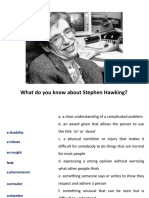 What Do You Know About Stephen Hawking?