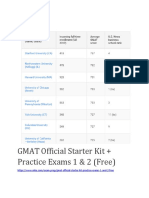 GMAT Official Starter Kit + Practice Exams 1 & 2 (Free)