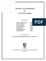 Industry Analysis of Auto Ancillaries Industry