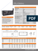 SPA 12 - 7 - VRLA Battery: Specifications