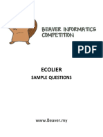 Ecolier: Sample Questions