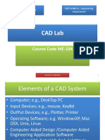 Cad Lab: Course Code ME-104