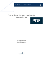 Case Study On Electrical Conductivity in Wood Poles: Technical Report