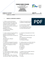 Examen Historia Universal 5to Bimestre